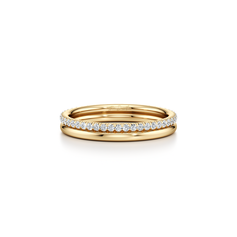 Elle Double Lab Diamond Band image 4