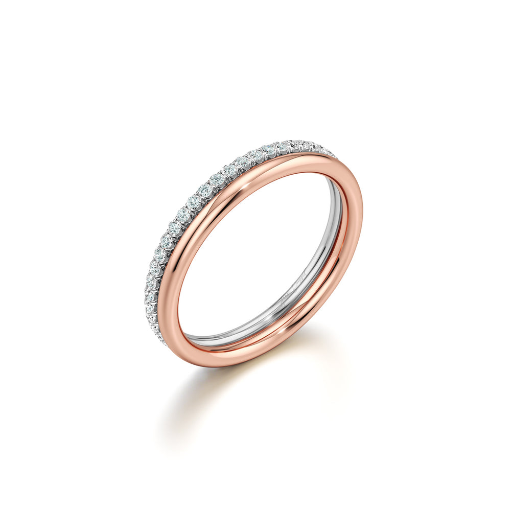 Elle Double Lab Diamond Band image 11