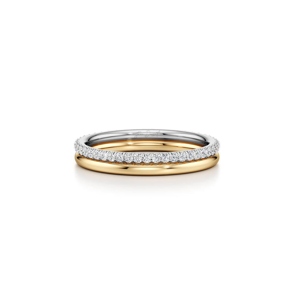 Elle Double Lab Diamond Band image 10