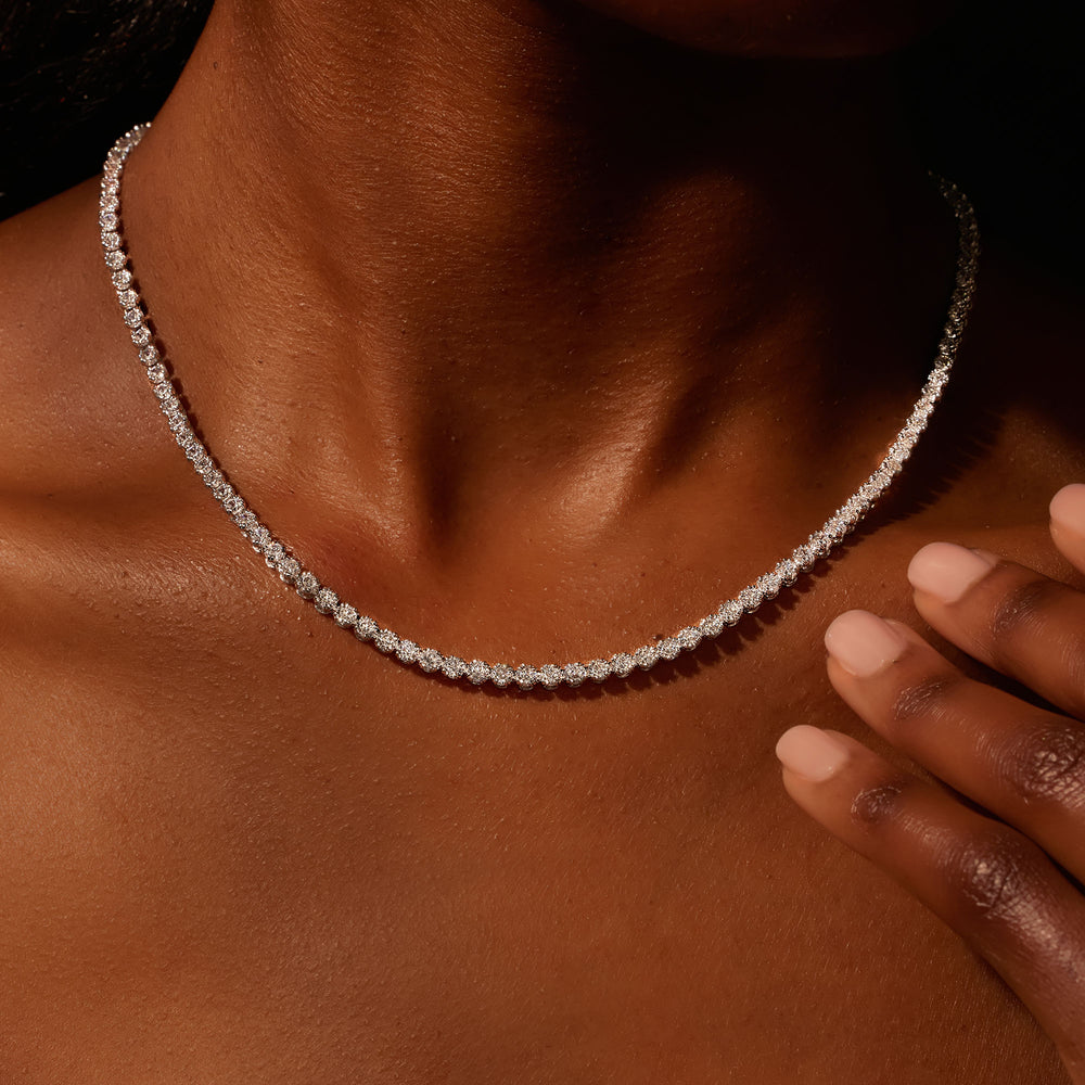 Elle Lab Diamond Tennis Necklace image 16