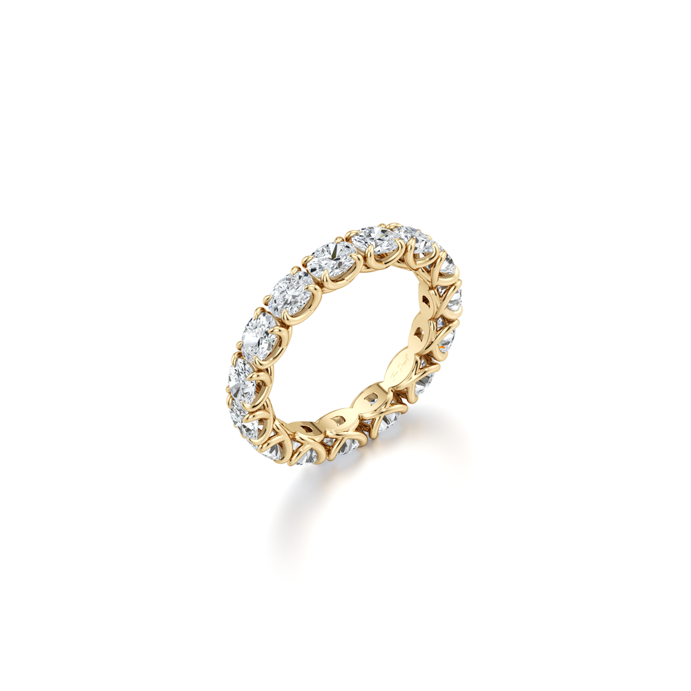Elle East-West Oval Lab Diamond Eternity Band image 3