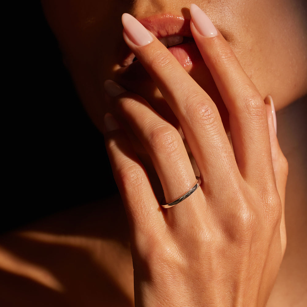 Chelsea High Polish Wedding Band image 5