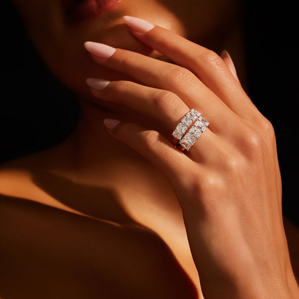 Olivia 5-Stone Radiant Lab Diamond Band image 11