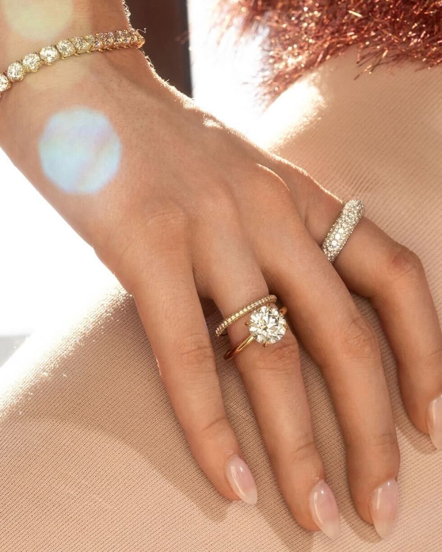 Kate Round Brilliant Solitaire Lab Diamond Engagement Ring image 5