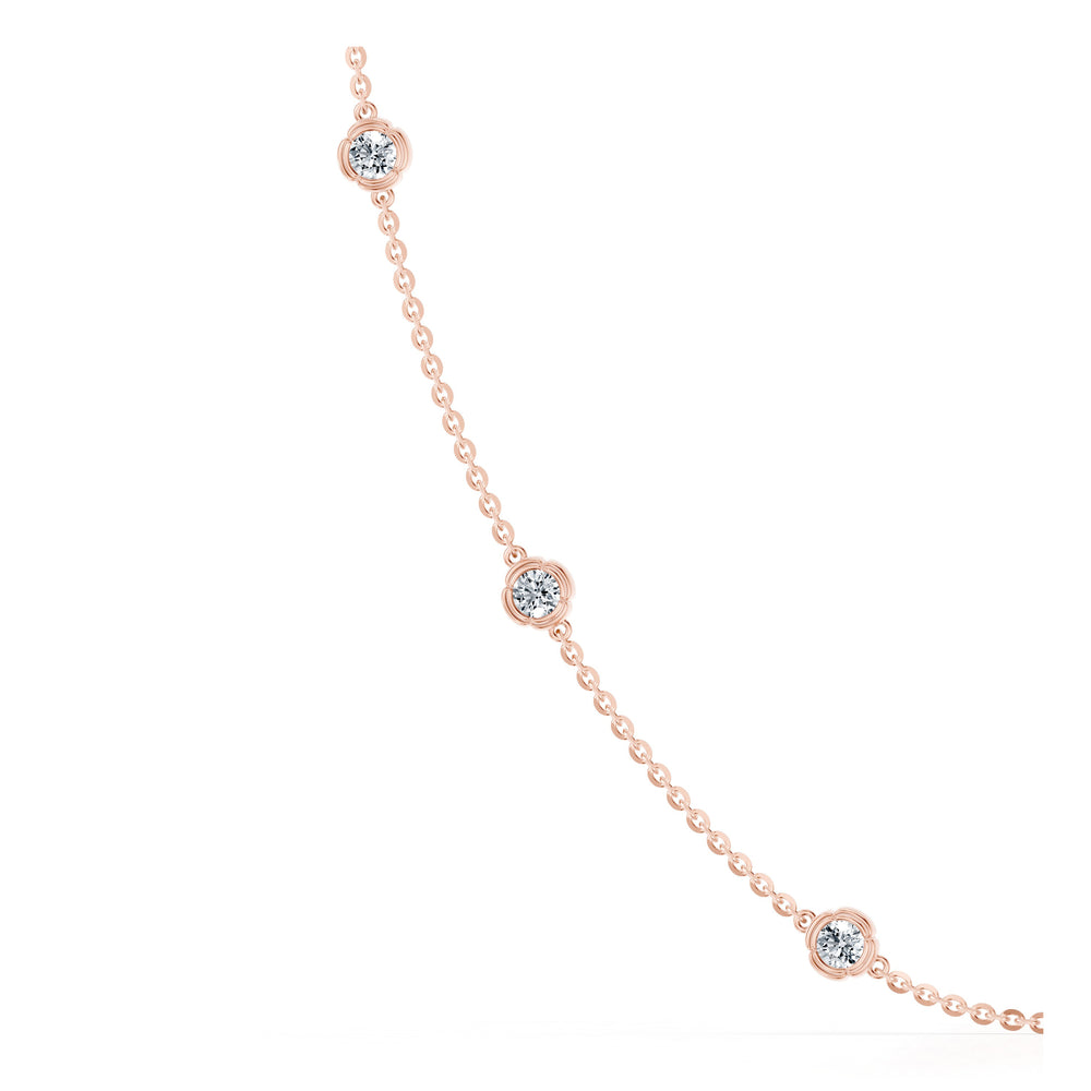 Dorée By The Yard Round Brilliant Lab Diamond Necklace image 11