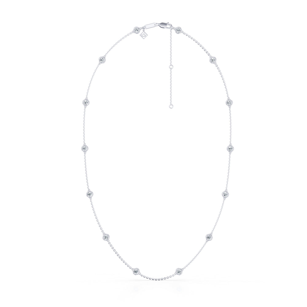 Dorée By The Yard Round Brilliant Lab Diamond Necklace image 1
