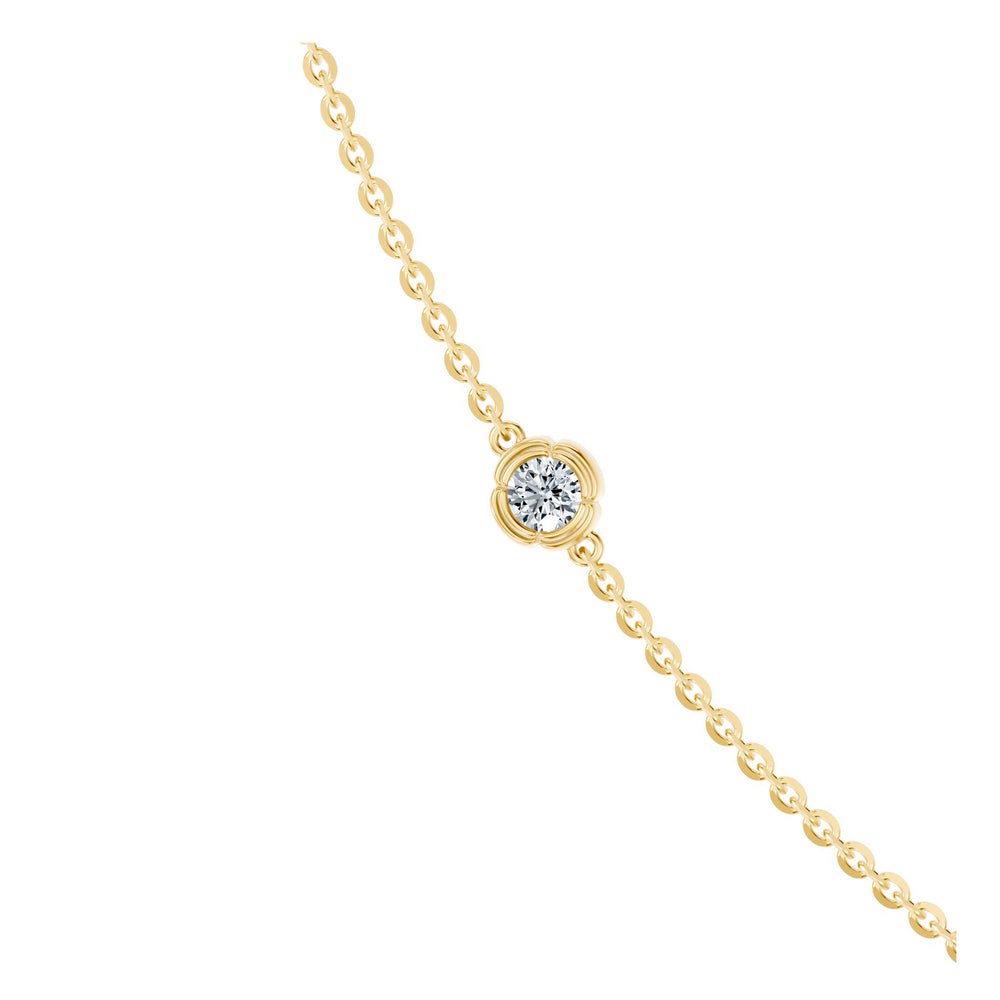Dorée By The Yard Round Brilliant Lab Diamond Necklace image 6