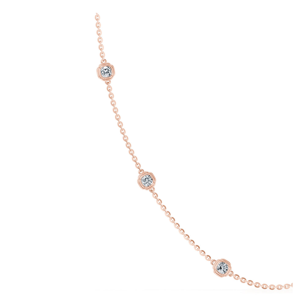 Dorée By The Yard Cushion Lab Diamond Necklace image 11