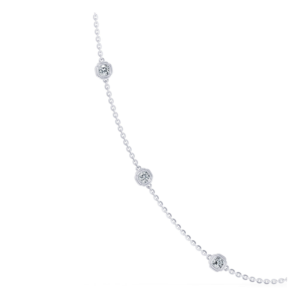 Dorée By The Yard Cushion Lab Diamond Necklace image 3