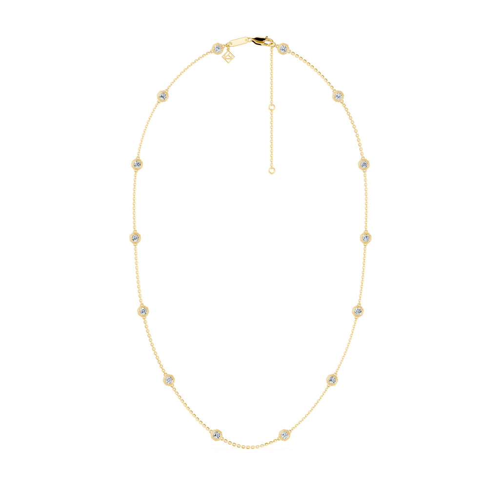 Dorée By The Yard Cushion Lab Diamond Necklace image 5