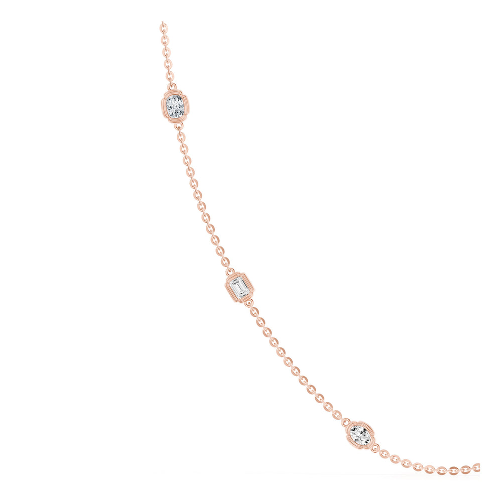 Dorée By The Yard Mixed Shape Lab Diamond Necklace image 11