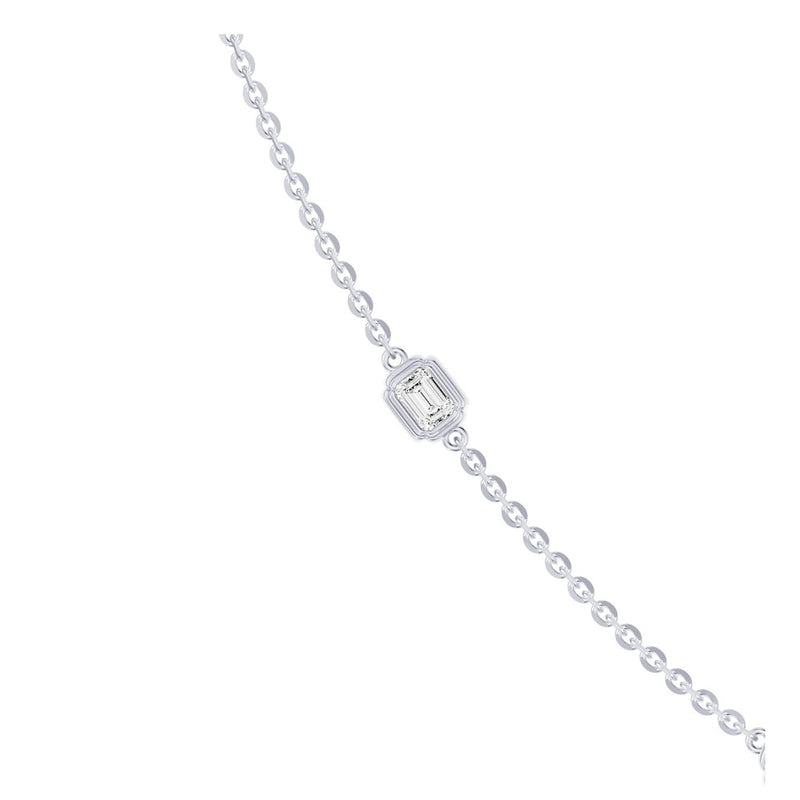 Dorée By The Yard Mixed Shape Lab Diamond Necklace image 2