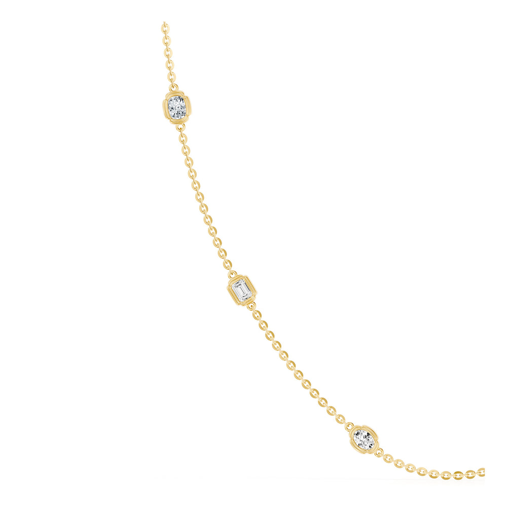 Dorée By The Yard Mixed Shape Lab Diamond Necklace image 7