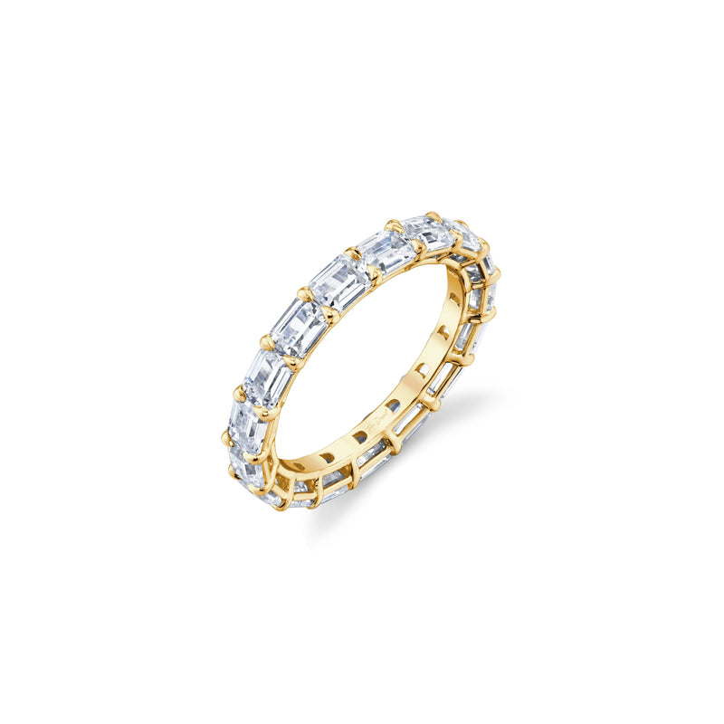 Olivia East-West Emerald Lab Diamond Eternity Band image 12