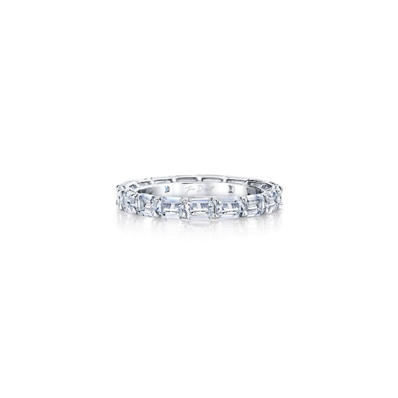 Olivia East-West Emerald Lab Diamond Eternity Band image 5