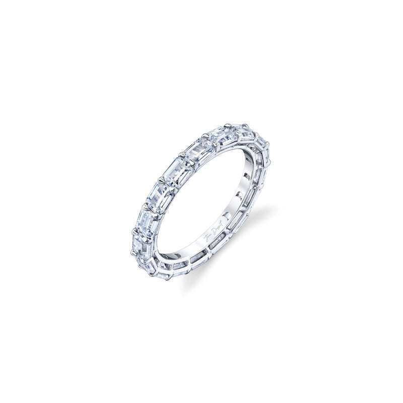 Olivia East-West Emerald Lab Diamond Eternity Band image 1