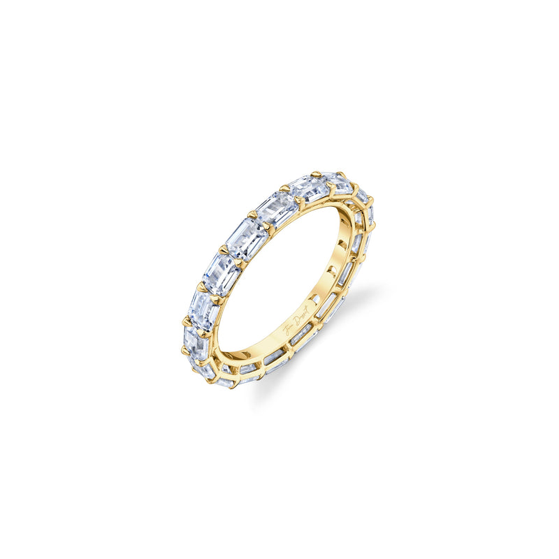 Olivia East-West Emerald Lab Diamond Eternity Band image 2