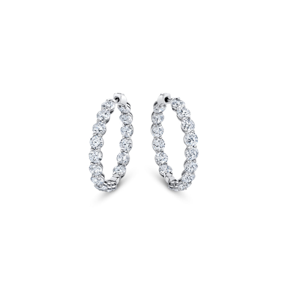 Olivia Lab Diamond Bold Inside Out Hoops image 14