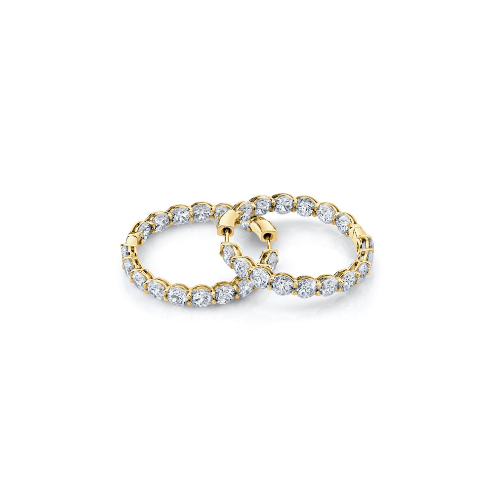 Olivia Lab Diamond Bold Inside Out Hoops image 7
