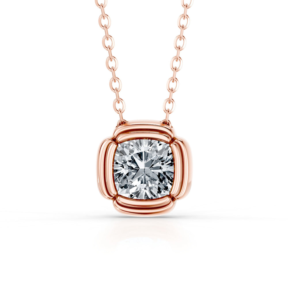 Dorée Lab Diamond Cushion Pendant image 12