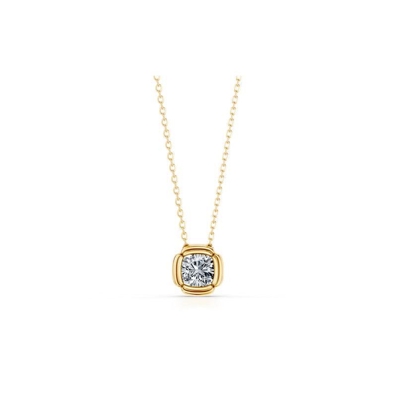 Dorée Lab Diamond Cushion Pendant image 6