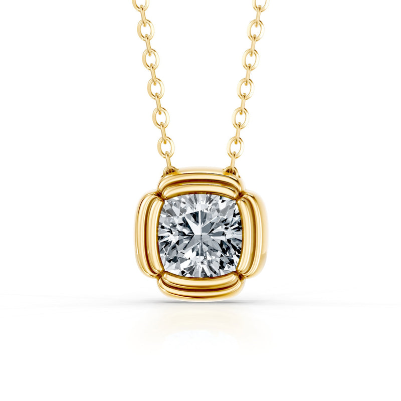 Dorée Lab Diamond Cushion Pendant image 7