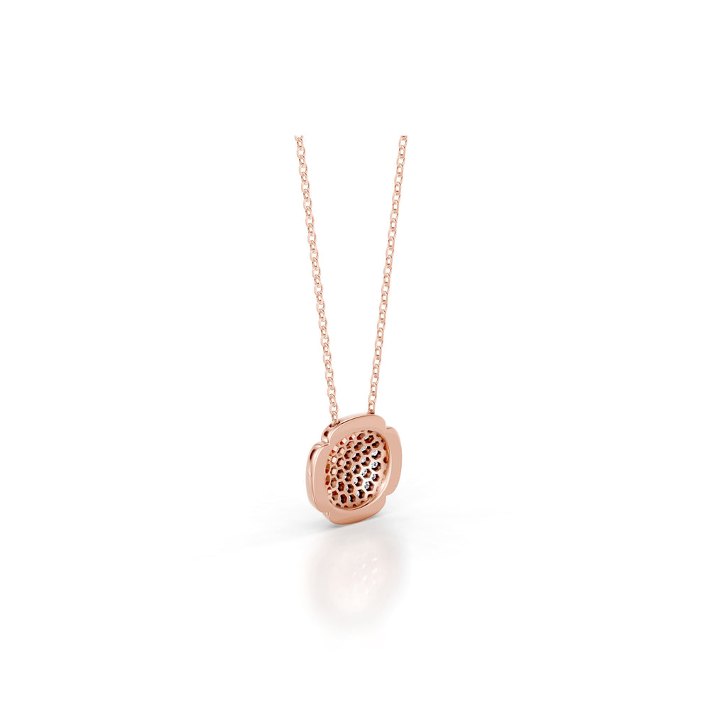 Dorée Lab Diamond Pavé Cushion Pendant image 14
