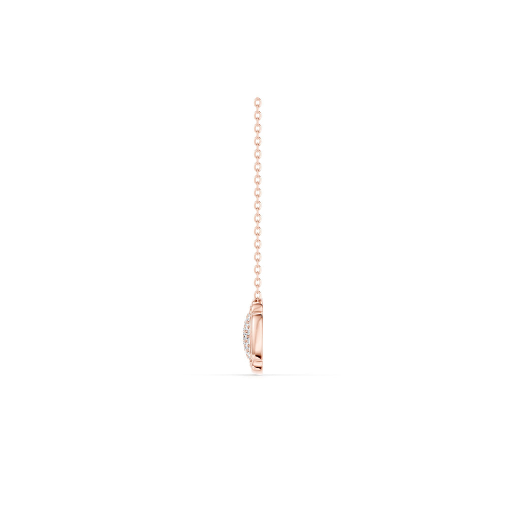 Dorée Lab Diamond Pavé Cushion Pendant image 13