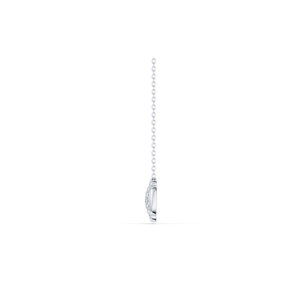 Dorée Lab Diamond Pavé Cushion Pendant image 3