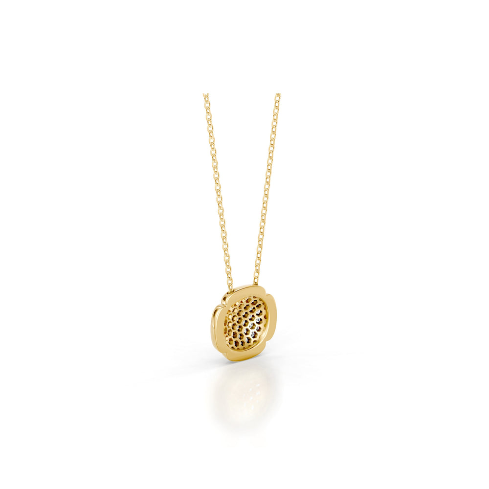 Dorée Lab Diamond Pavé Cushion Pendant image 9
