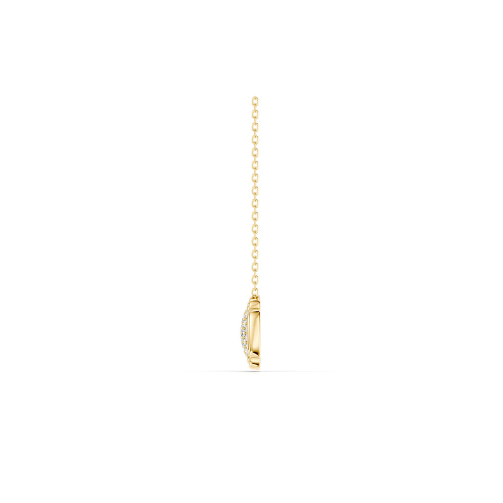 Dorée Lab Diamond Pavé Cushion Pendant image 8