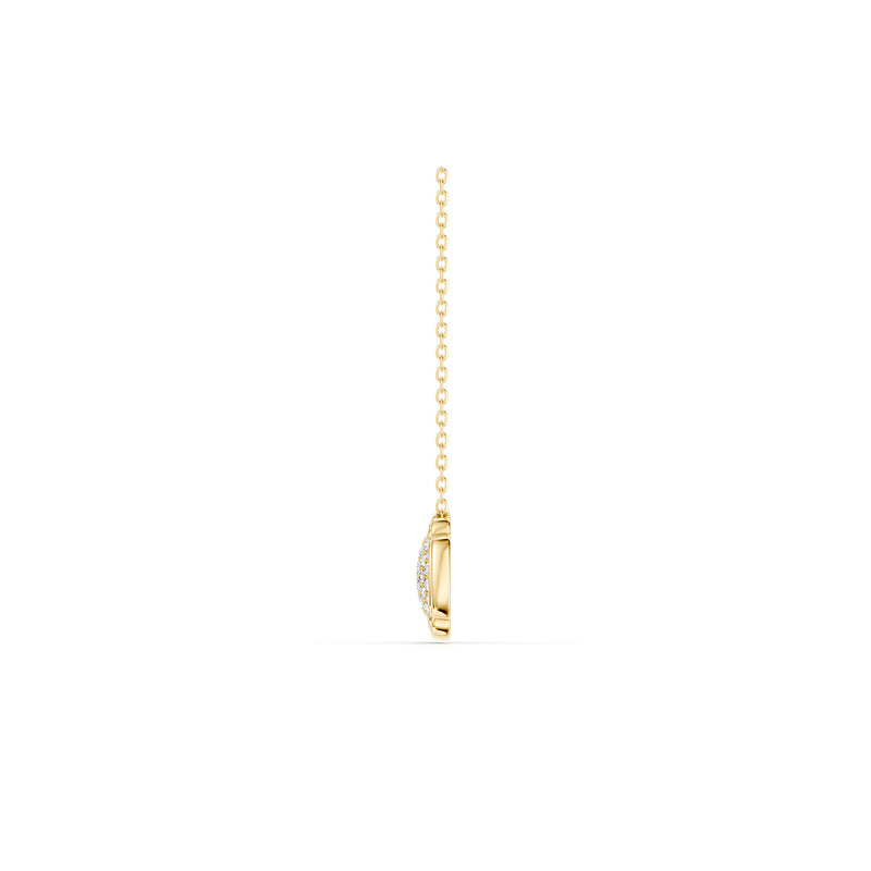 Dorée Lab Diamond Pavé Cushion Pendant image 8