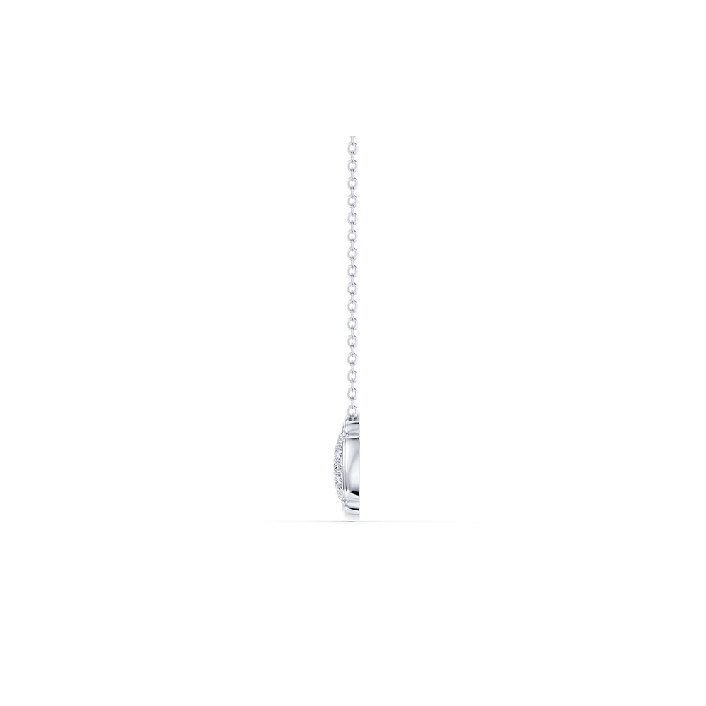 Dorée Lab Diamond Pavé Round Pendant image 3