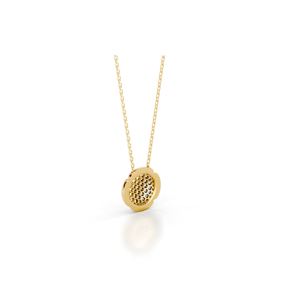 Dorée Lab Diamond Pavé Round Pendant image 9