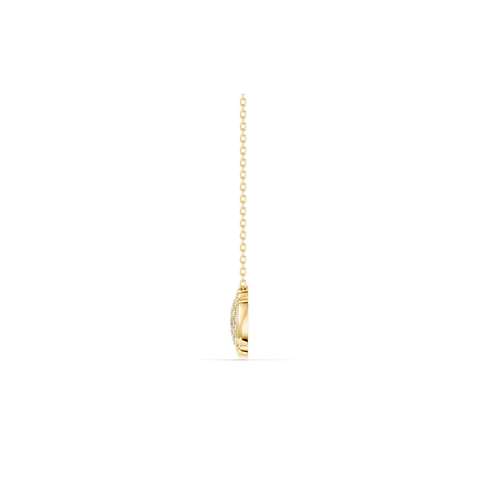 Dorée Lab Diamond Pavé Round Pendant image 8