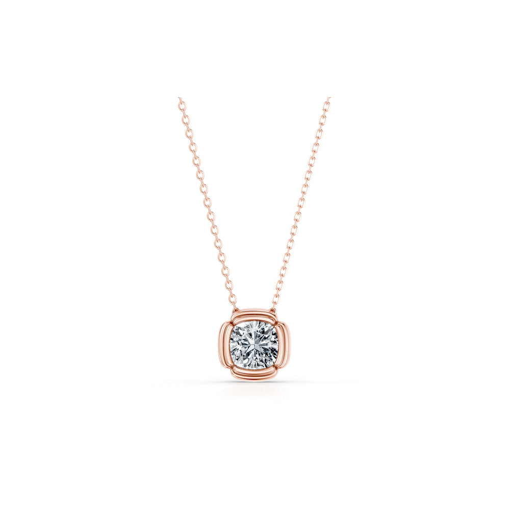 Dorée Lab Diamond Cushion Pendant image 26