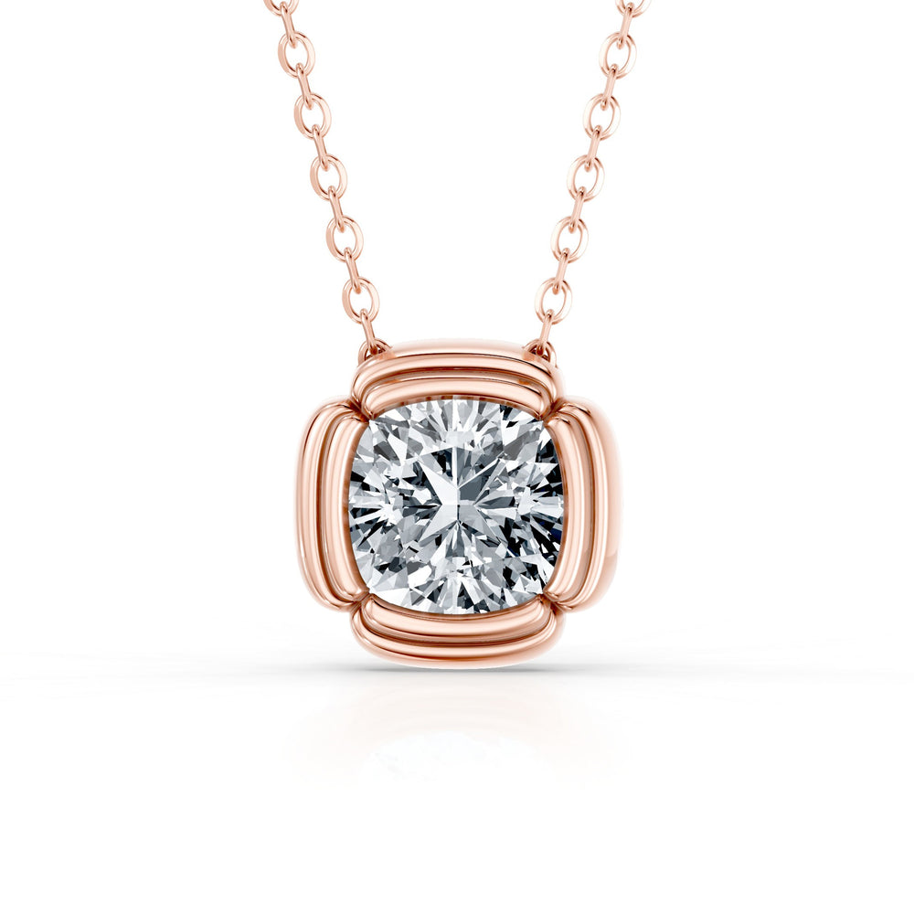 Dorée Lab Diamond Cushion Pendant image 27