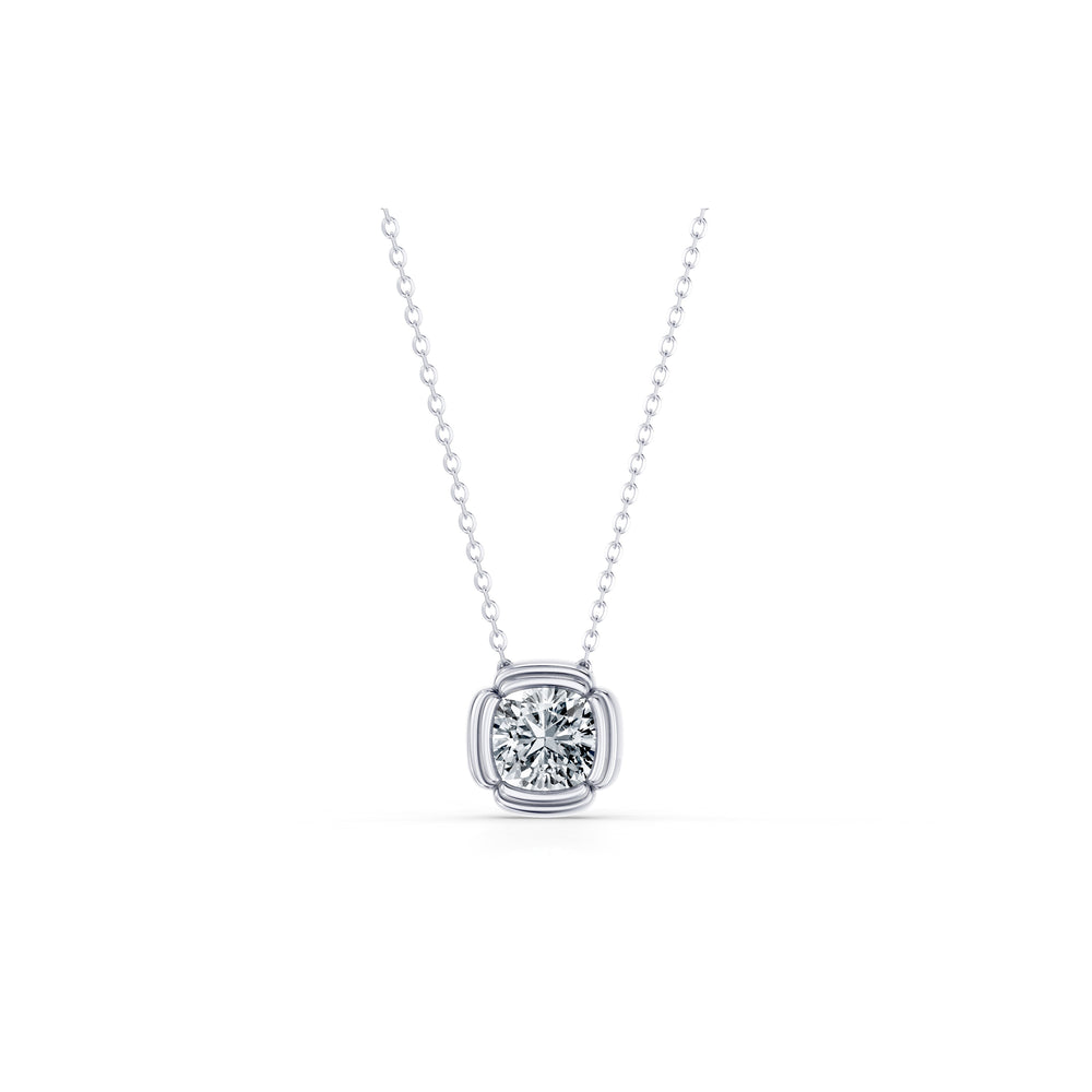 Dorée Lab Diamond Cushion Pendant image 16