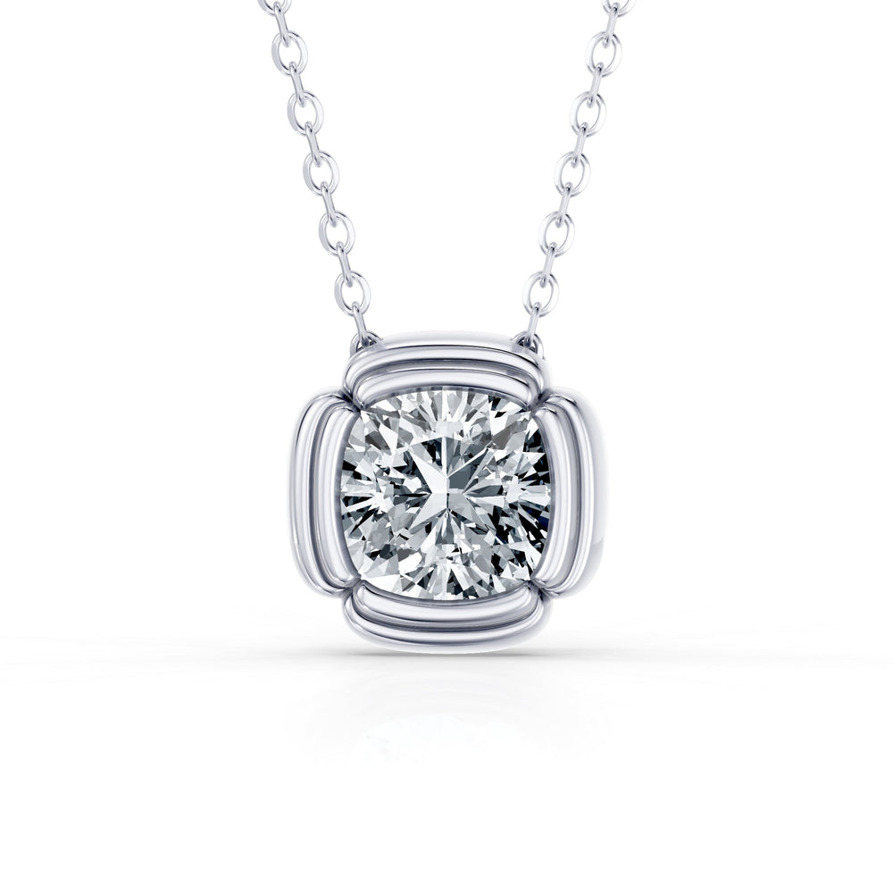 Dorée Lab Diamond Cushion Pendant image 17