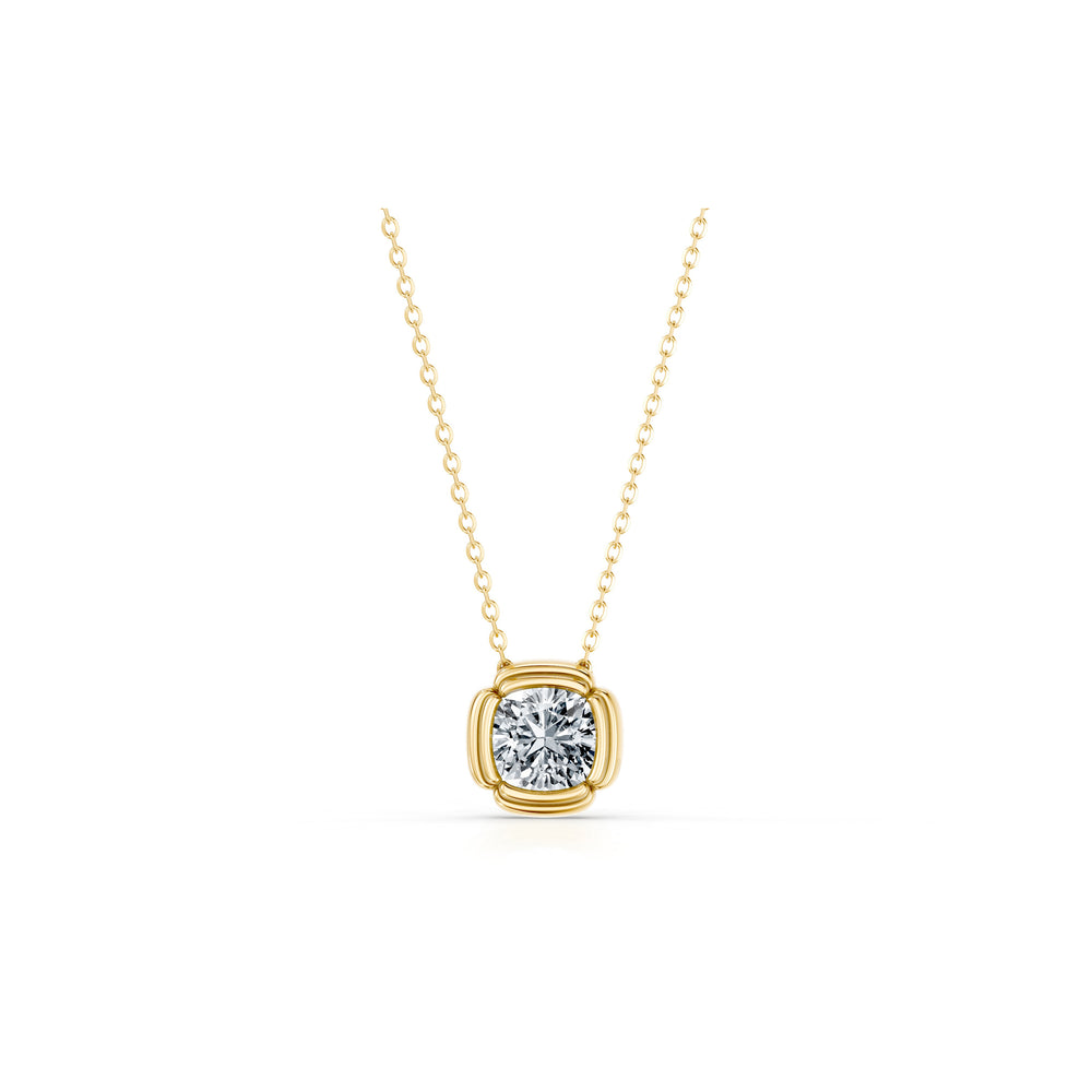 Dorée Lab Diamond Cushion Pendant image 21
