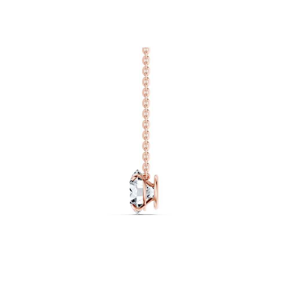 Claire Lab Diamond Round Brilliant Solitaire Pendant image 33