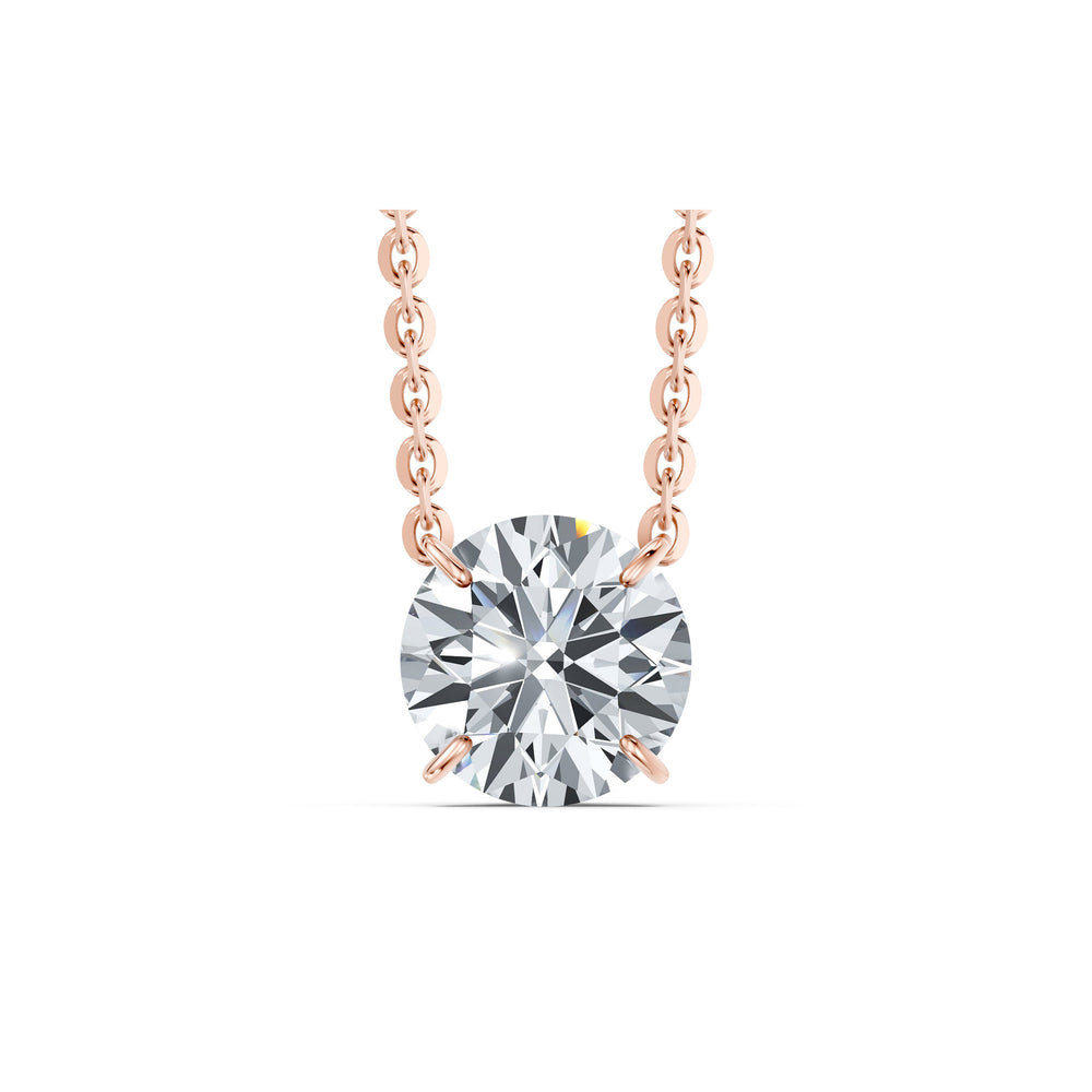 Claire Lab Diamond Round Brilliant Solitaire Pendant image 31
