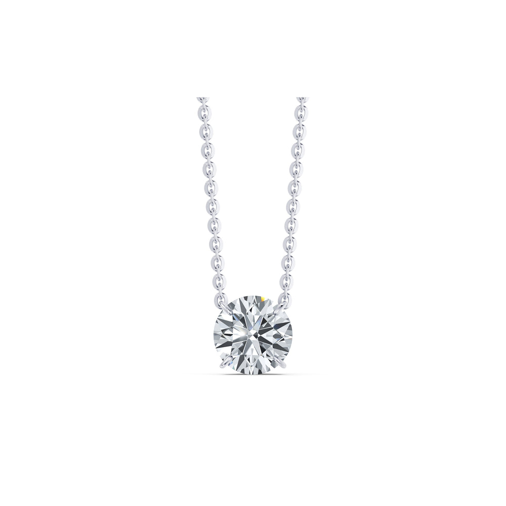 Claire Lab Diamond Round Brilliant Solitaire Pendant image 22