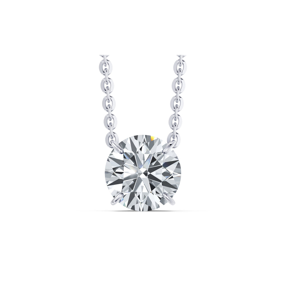 Claire Lab Diamond Round Brilliant Solitaire Pendant image 36