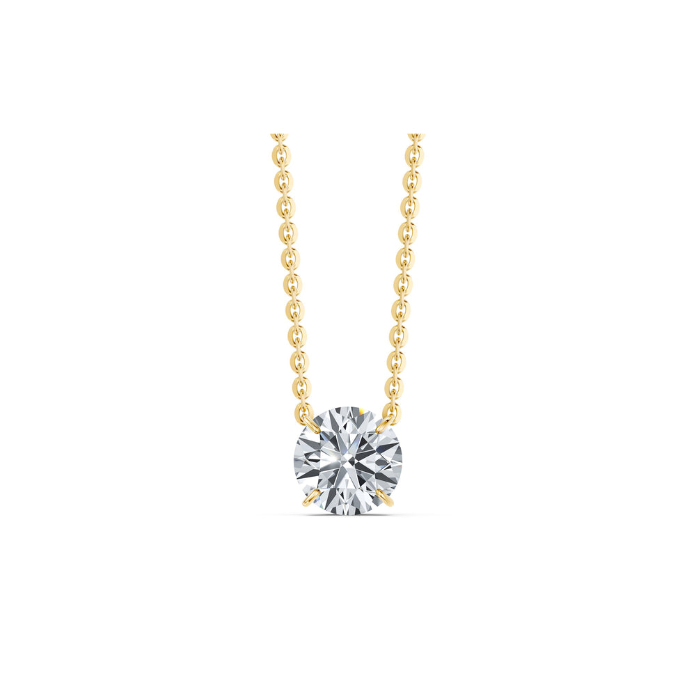 Claire Lab Diamond Round Brilliant Solitaire Pendant image 27