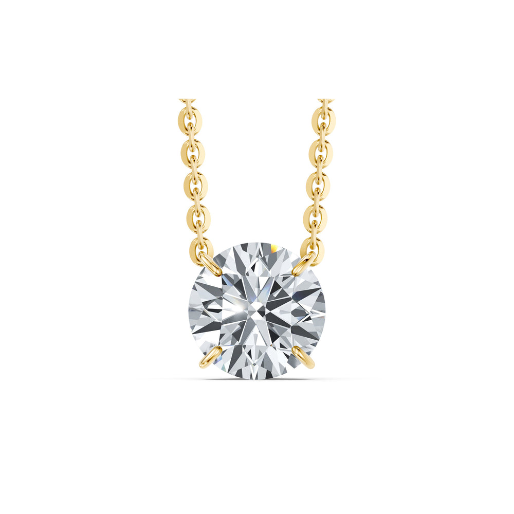 Claire Lab Diamond Round Brilliant Solitaire Pendant image 26