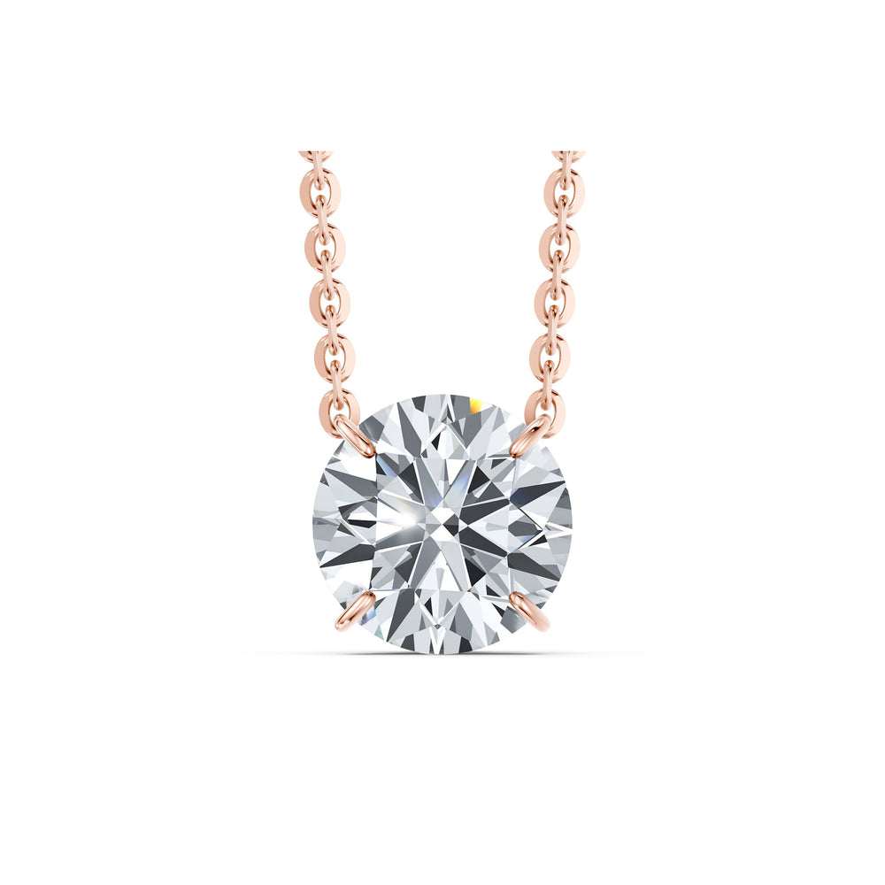 Claire Lab Diamond Round Brilliant Solitaire Pendant image 51