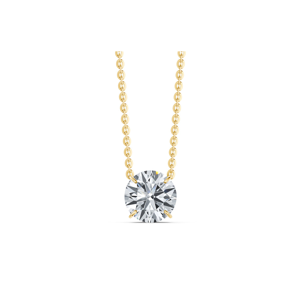 Claire Lab Diamond Round Brilliant Solitaire Pendant image 47