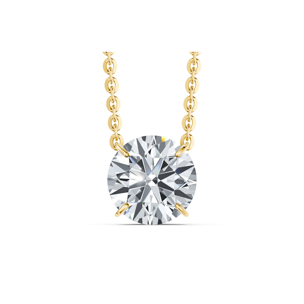 Claire Lab Diamond Round Brilliant Solitaire Pendant image 46