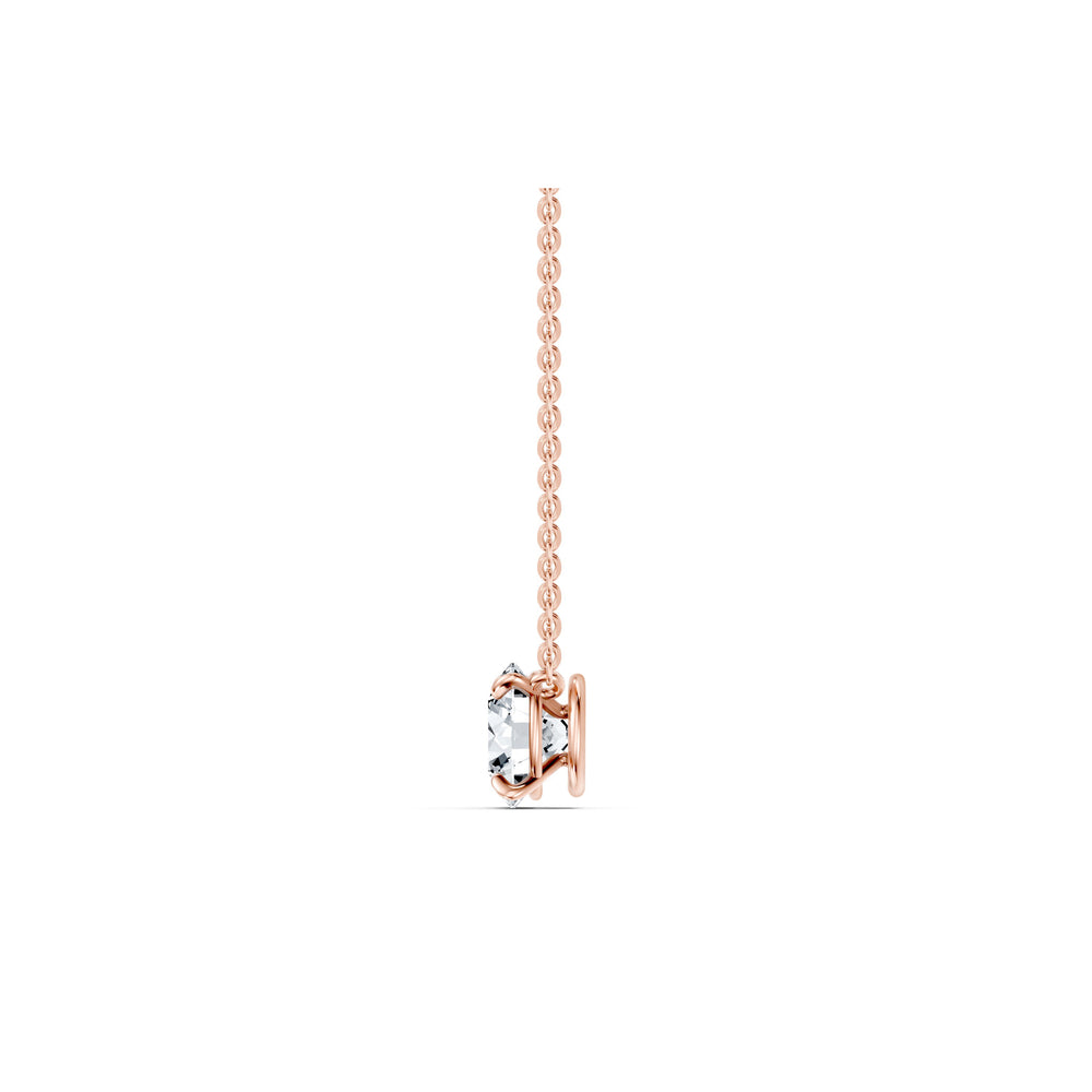Claire Lab Diamond Round Brilliant Solitaire Pendant image 13